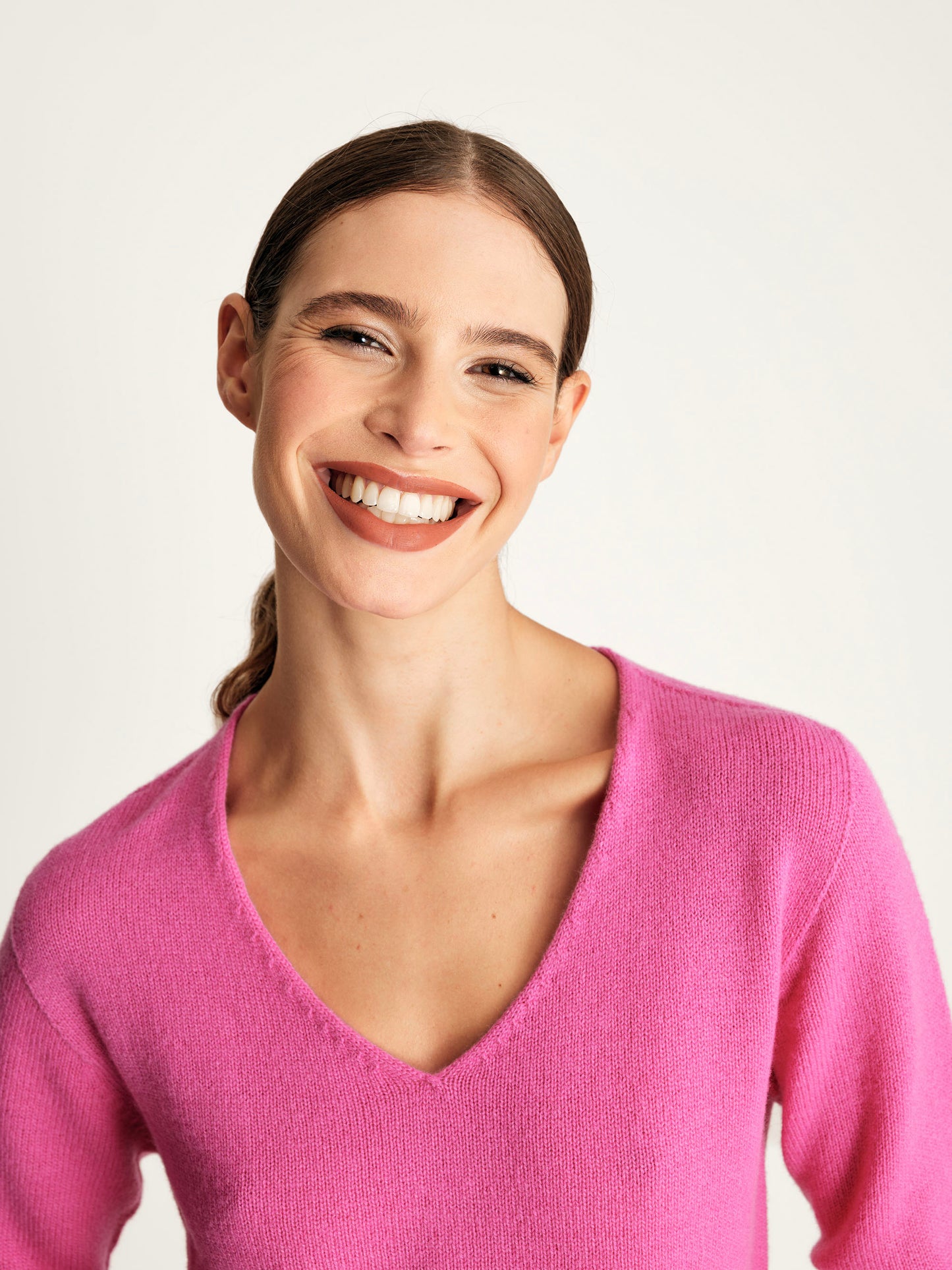 Scollo V basic in Lana e Cashmere