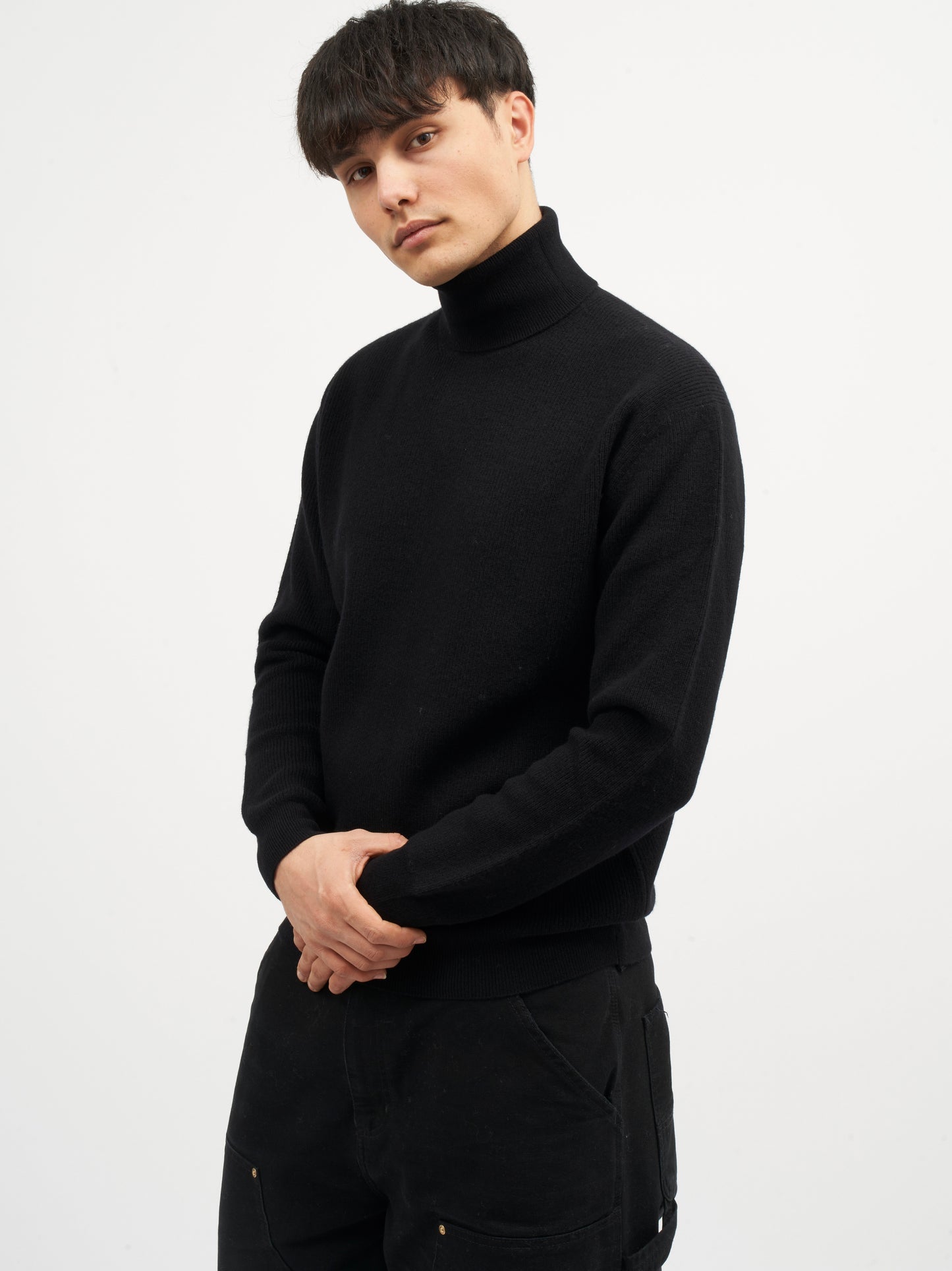 Dolcevita a coste 100% Lambswool