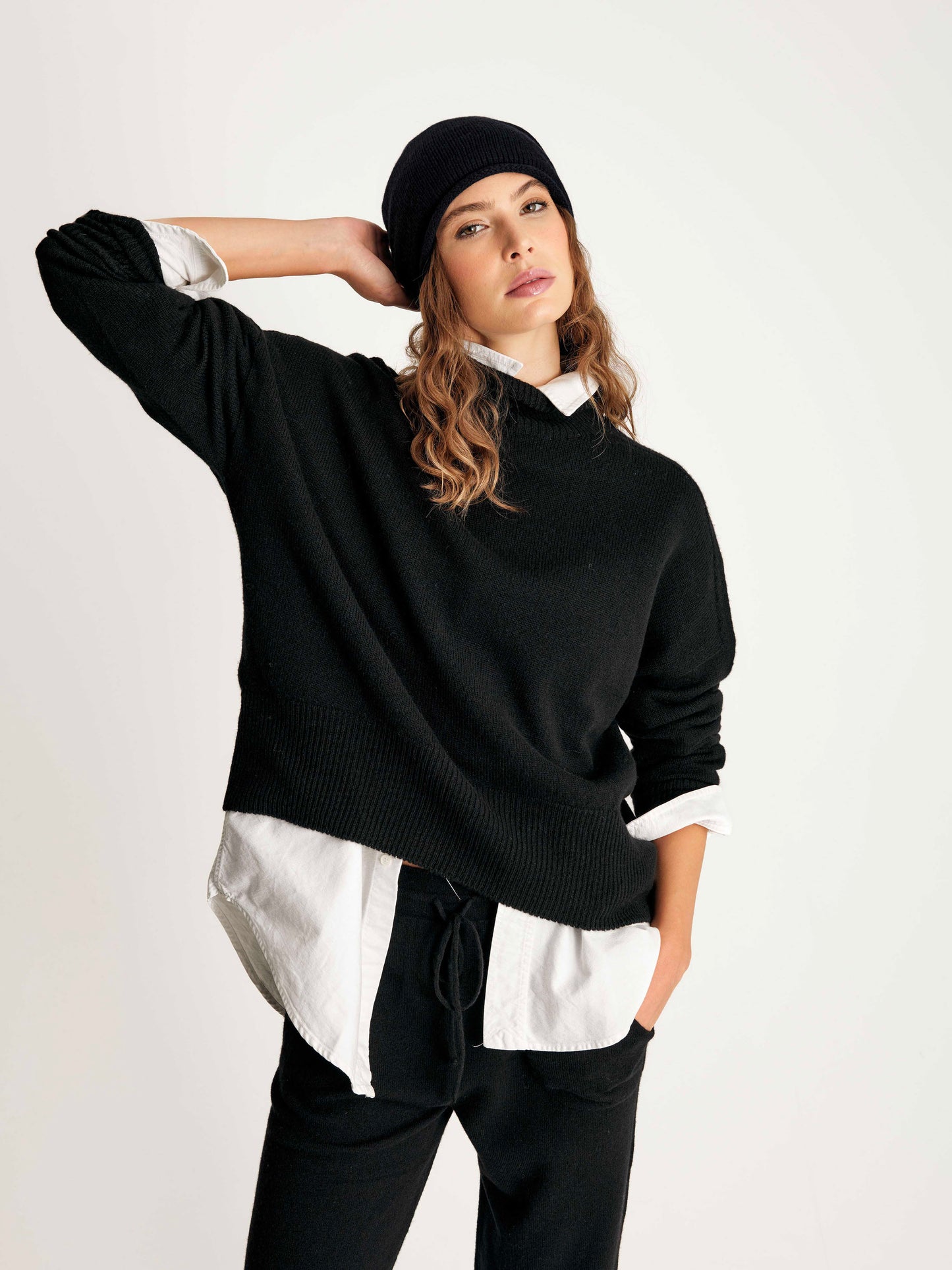 Cappellino rasato 100% Cashmere