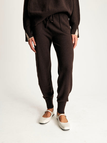 Pantalone in maglia fondo stretto Lana e Cashmere